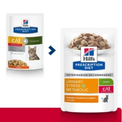 Hill's Prescription Diet Feline c/d Urinary Care + Metabolic Chicken 12x85 g