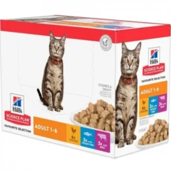 Hill's Science Plan Cat Adult Chicken, Beef & Ocean Fish 12x85 g