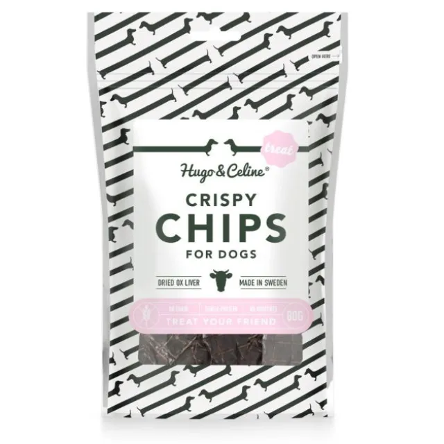 Hugo&Celine Crispy Chips okselever, 80 g