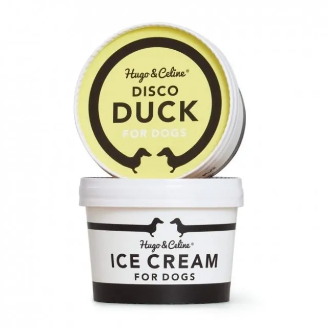 Hugo & Celine Disco Duck Hundeis