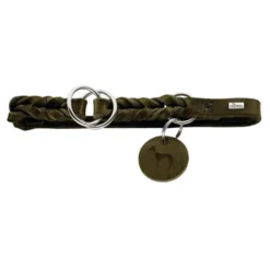 Hunter training collar Solid Education Olive Green