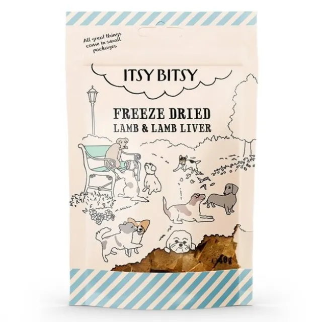 ItsyBitsy Freeze Dried Lammekjøtt og Leverbiter til hund