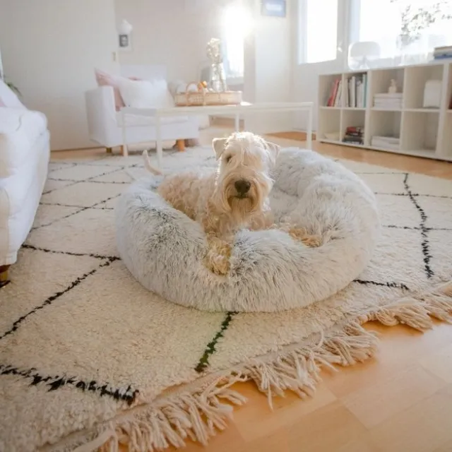 Little&Bigger Fluffy Seng Frost Hvit