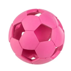 Little&Bigger Fotball i Gummi Rosa 11 cm