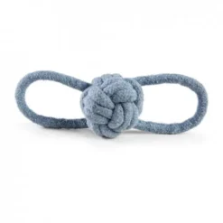 Little&Bigger Recycled Cotton Tauball med Løkke Blå