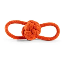 Little&Bigger Recycled Cotton Tauball med Løkker Orange
