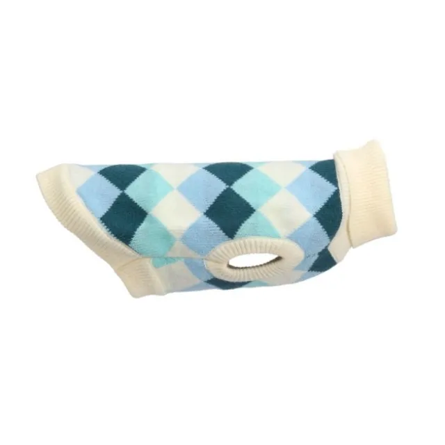 Little&Bigger Rutete Hundegenser Turkis