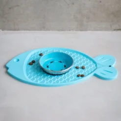 Little&Bigger Silicone Plasseringsmatte Fisk Aqua