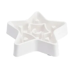 Little&Bigger Star Slow Feeder Hvit