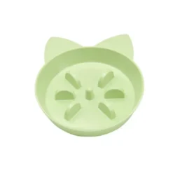 Little&Bigger Tasty melamine slow feed katteskål med ører
