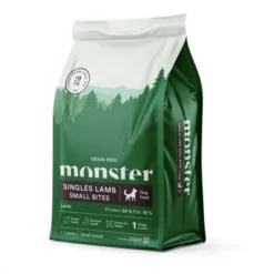 Monster Dog Adult Grain Free Singles Lam Small Bites