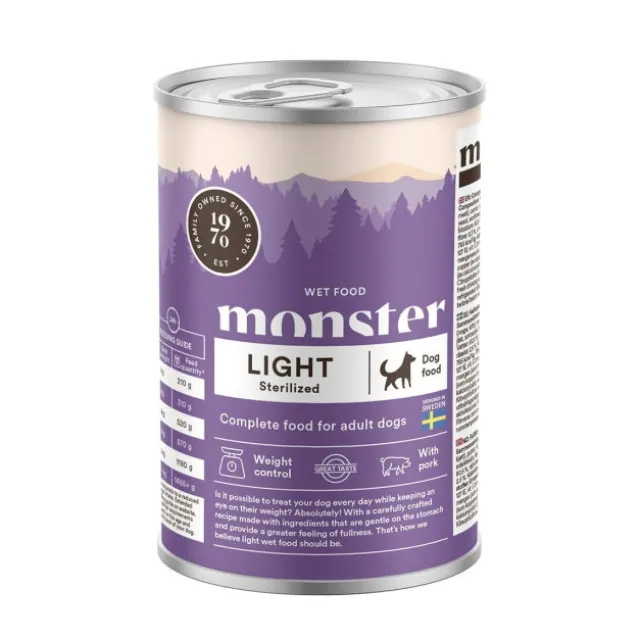 Monster Dog Adult Light & Sterilized Svin 400 g
