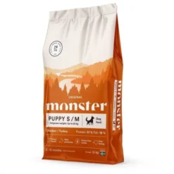 Monster Dog Puppy small/medium Kylling & Kalkun