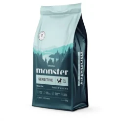 Monster Dog Sensitive All Breed Hvit Fisk