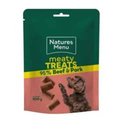 Natures Menu Dog Treat Beef-Pork 100g