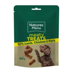 Natures Menu Dog Treat Chicken, Lamb, Pork 100g