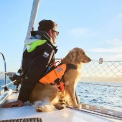 Non-Stop Dogwear Protector Redningsvest til hund, Oransje & Svart