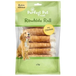 Perfect Pet Tyggerulle med kylling 18 cm 15-pk