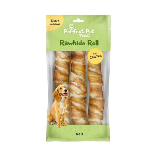 Perfect Pet Tyggrulle med kylling 26 cm 3-pk