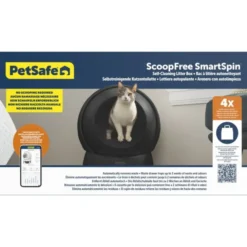 PetSafe SmartSpin Selvrensende Kattetoalett, Sort