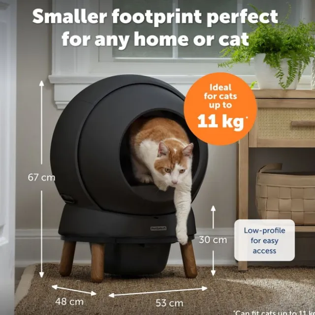 PetSafe SmartSpin Selvrensende Kattetoalett, Sort