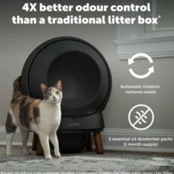 PetSafe SmartSpin Selvrensende Kattetoalett, Sort