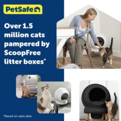 PetSafe SmartSpin Selvrensende Kattetoalett, Sort