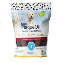 PlaqueOff Dental Care Bones Turkey & Cranberry 482 g
