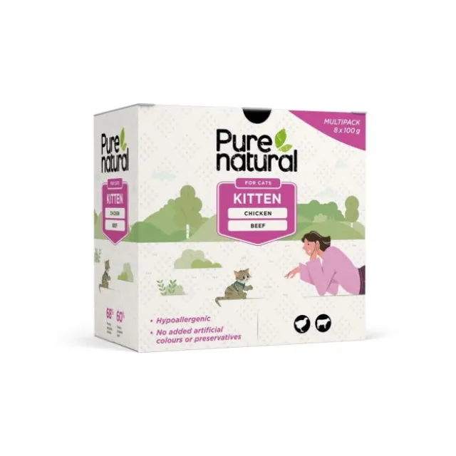 Purenatural Kitten våtfôr Multipack 8x100g