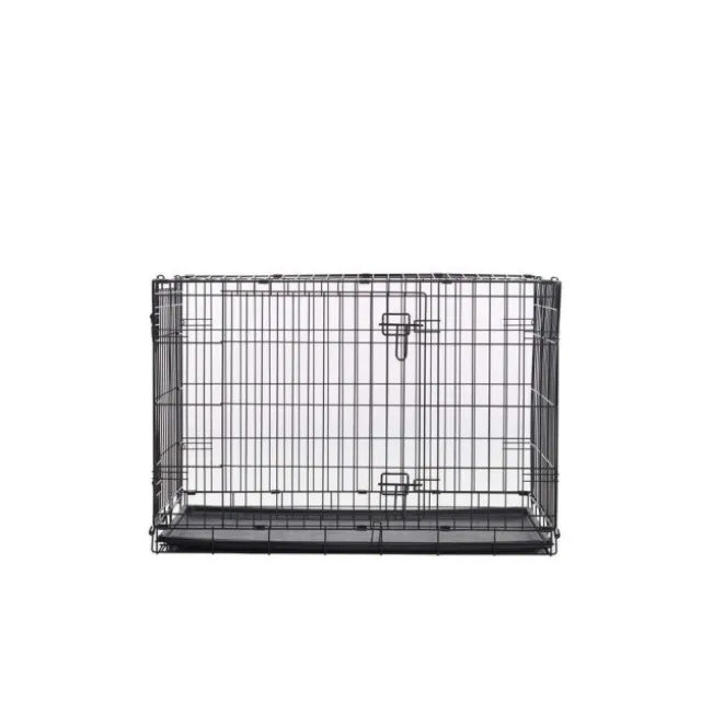 Savic Dog Cottage Hundebur Metall Sort