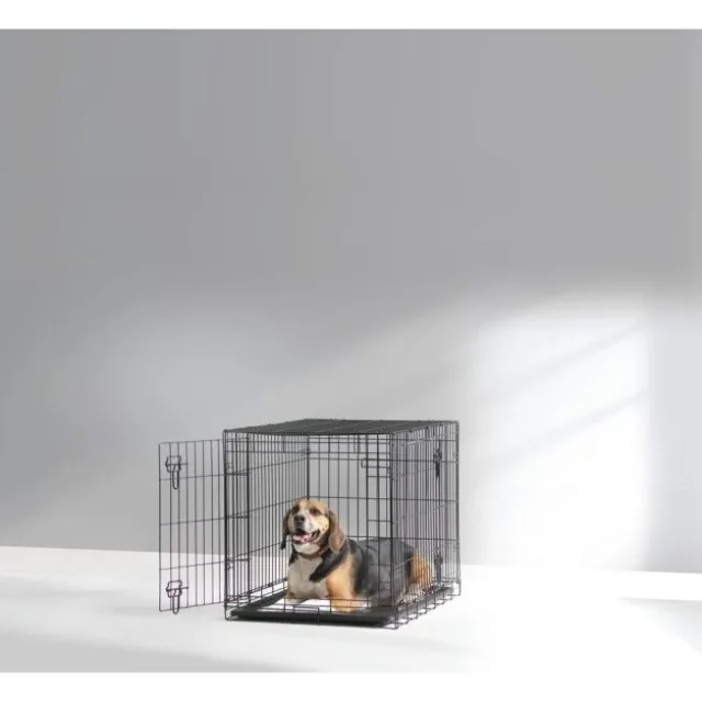 Savic Dog Cottage Hundebur Metall Sort