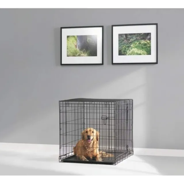 Savic Dog Cottage Hundebur Metall Sort