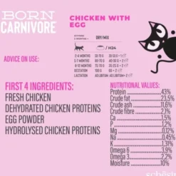 Schesir Born Carnivore Kylling og Egg Kattunge