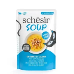 Schesir Cat Soup Tunfisk og Blekksprut 40g