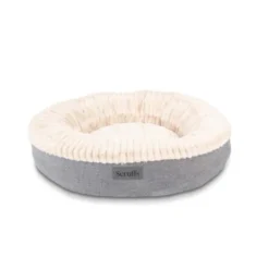 Scruffs Ellen Donut Hundeseng lys grå