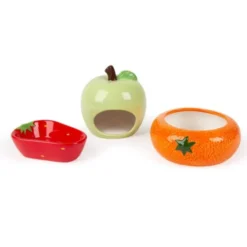 Scruffs Fruit Ceramic Matskåler til smådyr, sett