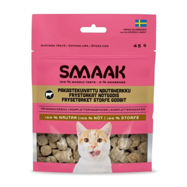 SMAAK Cat Frysetørkede Godbiter Storfe 45 g