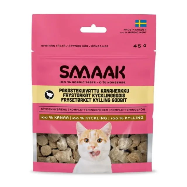 SMAAK Cat Frysetørkede Godbiter Kylling 45 g