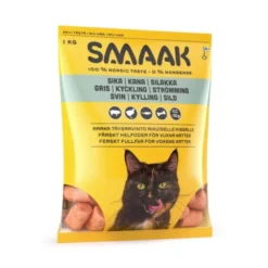 SMAAK Raw Cat Adult Complete Svin, Kylling & Sild 1 kg
