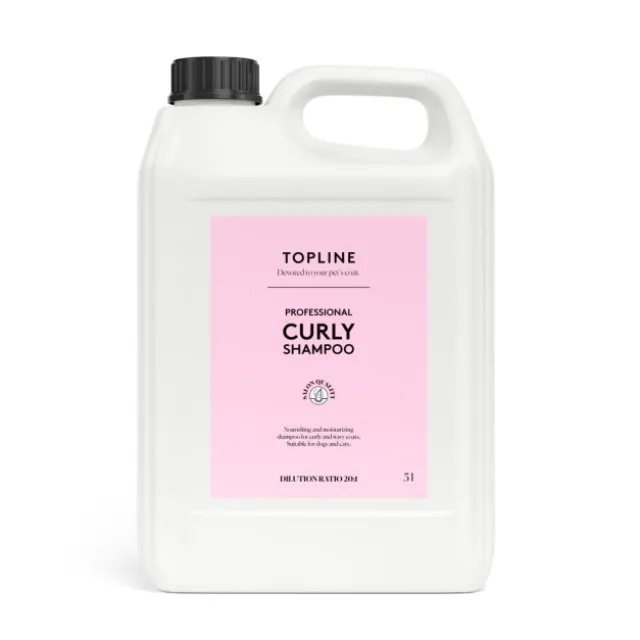 Topline Curly Hundesjampo Professional 5 liter