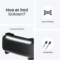 Tractive GPS & Health Tracker for Hund Sort