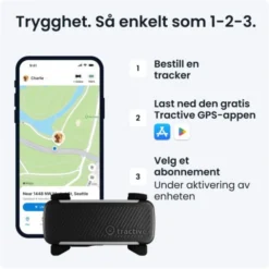 Tractive GPS & Health Tracker for Hund Sort