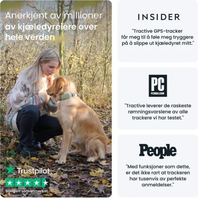 Tractive GPS til hund XL