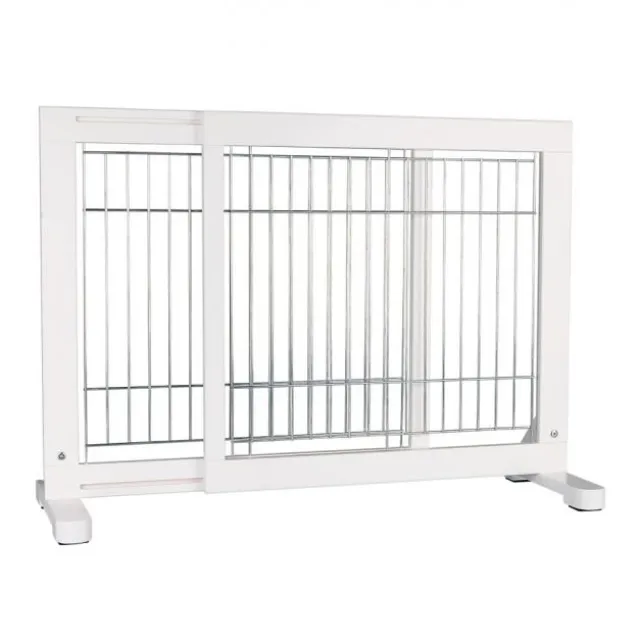 Trixie hundegrind hvit 65–108 × 61 × 31 cm