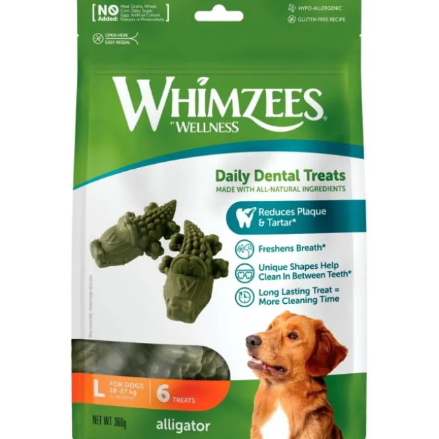 Whimzees Krokodille Large 6-pack