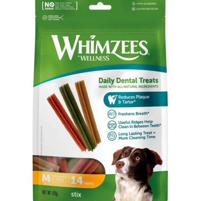 Whimzees Stix M, 14 stk