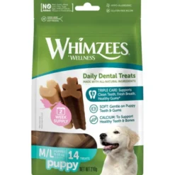 Whimzees tyggebein til valper Value Bag M/L