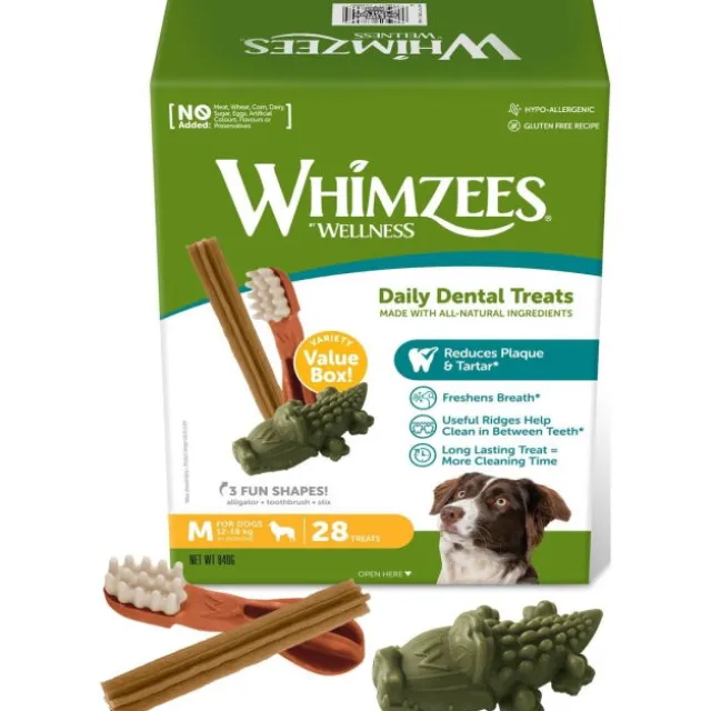 Whimzees Variety Value Pack M Bulk 28 stk