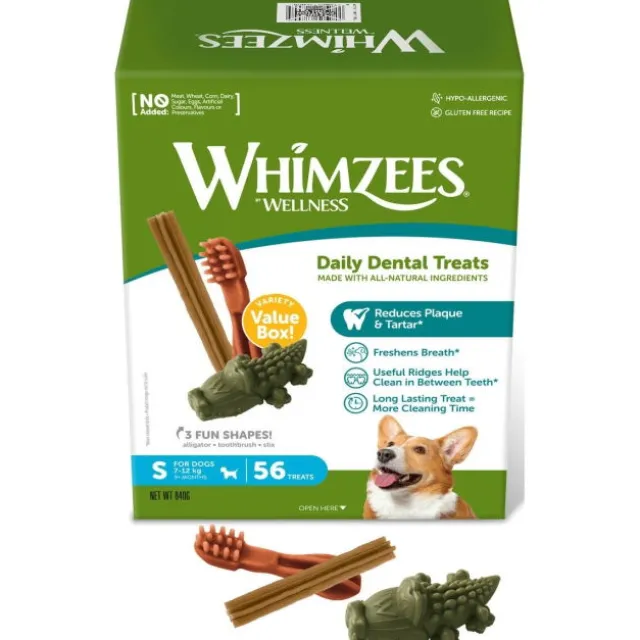 Whimzees Variety Value Pack S Bulk 56 stk