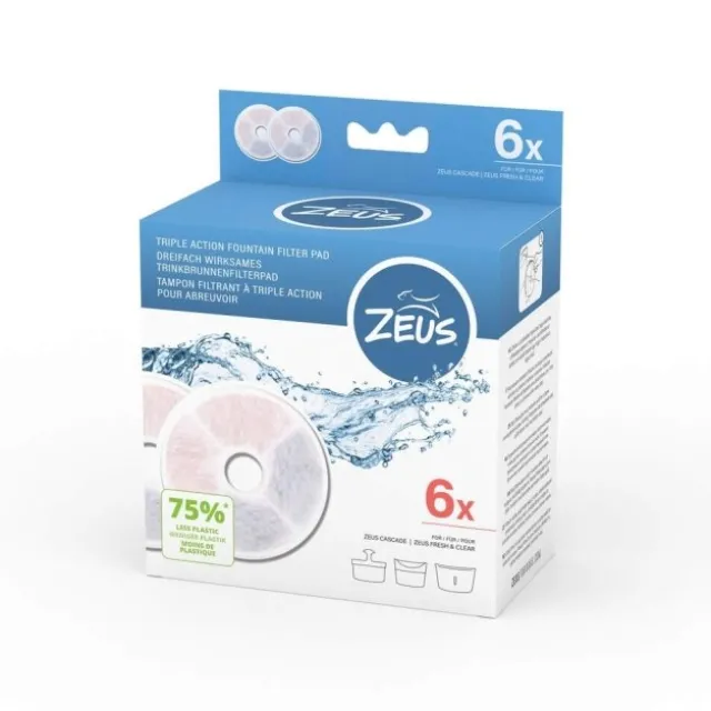 Zeus Triple Action Filter til drikkefontene